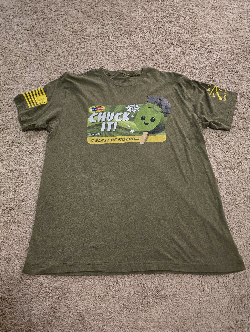 Grunt Style Chuck It! A Blast of Freedom T-Shirt XL